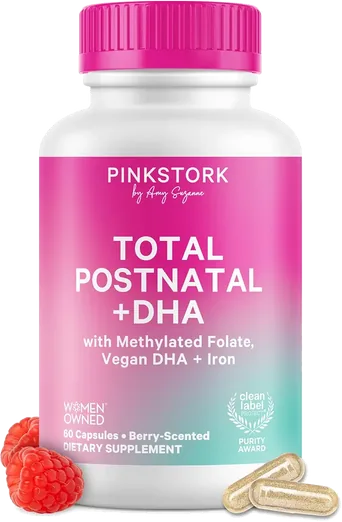 Pink Stork Total Postnatal + DHA (60 capsules)