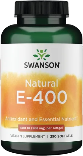 Swanson Natural Vitamin E 400 IU (250 softgels)